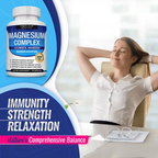 Toplux Magnesium Complex 8 Elemental Magnesium Supplement 1000mg Glycinate, Citrate, Malate, Taurate